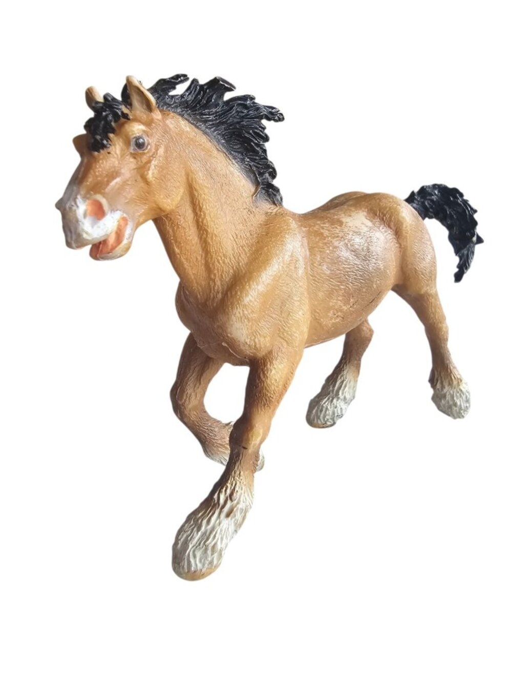 Vintage 1991 Safari Ltd Clydesdale Horse Animal Figure Toy